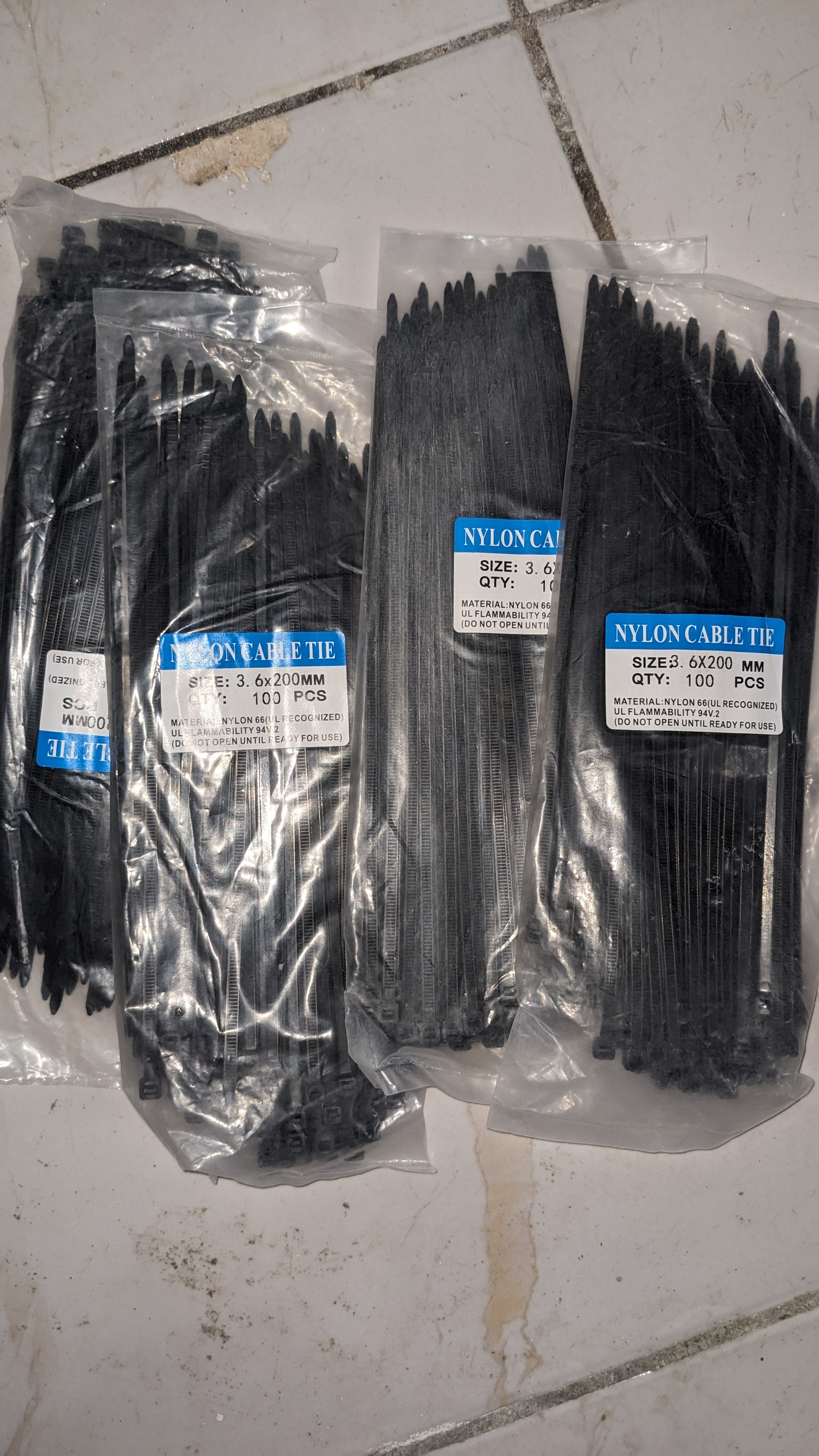 Collier de Serrage 3,6 x 200 mm